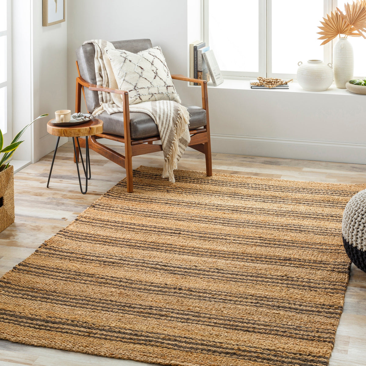 Surya Kerala Ker-2303 Brown Rug.