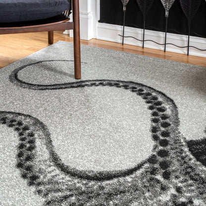 Nuloom Adrienne Octopus Nad1752A Gray Area Rug