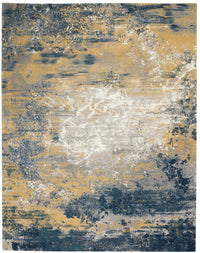 Nourison Twilight Twi22 Navy Gold Area Rug