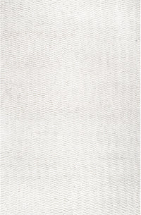 Nuloom Glendora Chevron Ngl3593B Ivory Area Rug