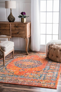 Nuloom Persian Olivia Npe3140C Orange Area Rug