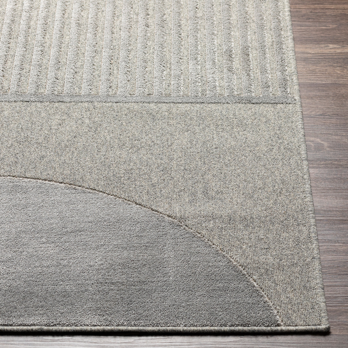 Surya Kingston Kgs-2308 Silver Gray, Medium Gray Rugs.