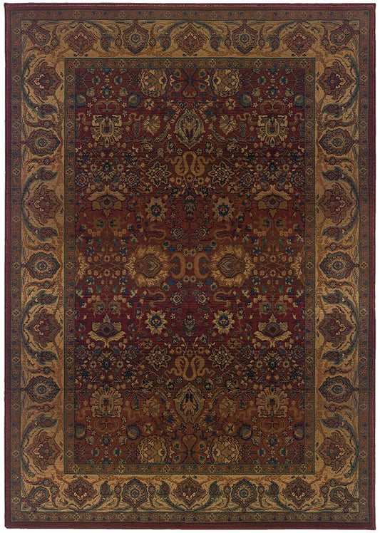 Oriental Weavers Sphinx Kharma 332c4 Red / Gold Area Rug