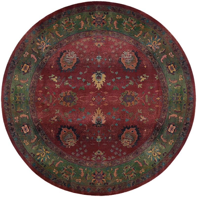 Oriental Weavers Sphinx Kharma 807c4 Red / Green Area Rug