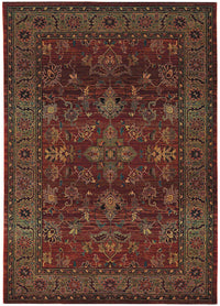 Oriental Weavers Sphinx Kharma 836c4 Red / Green Area Rug