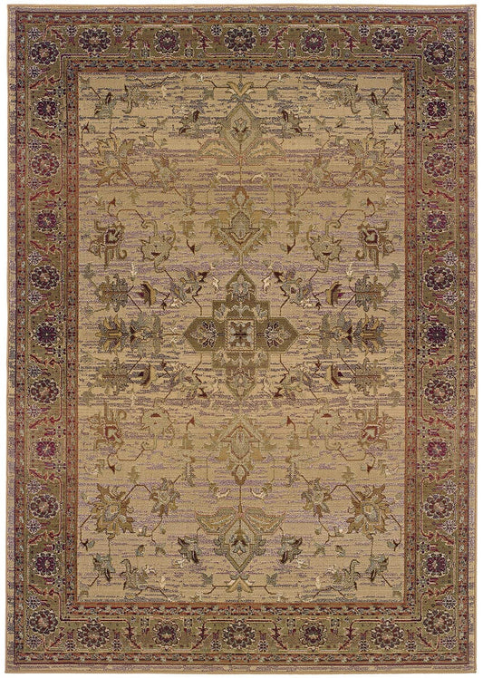 Oriental Weavers Sphinx Kharma 836y1 Beige / Green Area Rug