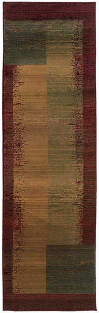 Oriental Weavers Sphinx Kharma Ii 1092w Green / Red Geometric Area Rug