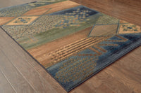 Oriental Weavers Sphinx Kharma Ii 618f4 Blue / Green Southwestern Area Rug