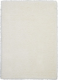 Nourison Luxe Shag Lxs01 White Shag Area Rug