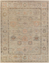 Surya Khotan Kht-2300 Light Gray, Camel Rug.