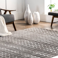 AreaRugs.com Wavaj Nwa1273B Gray Area Rug