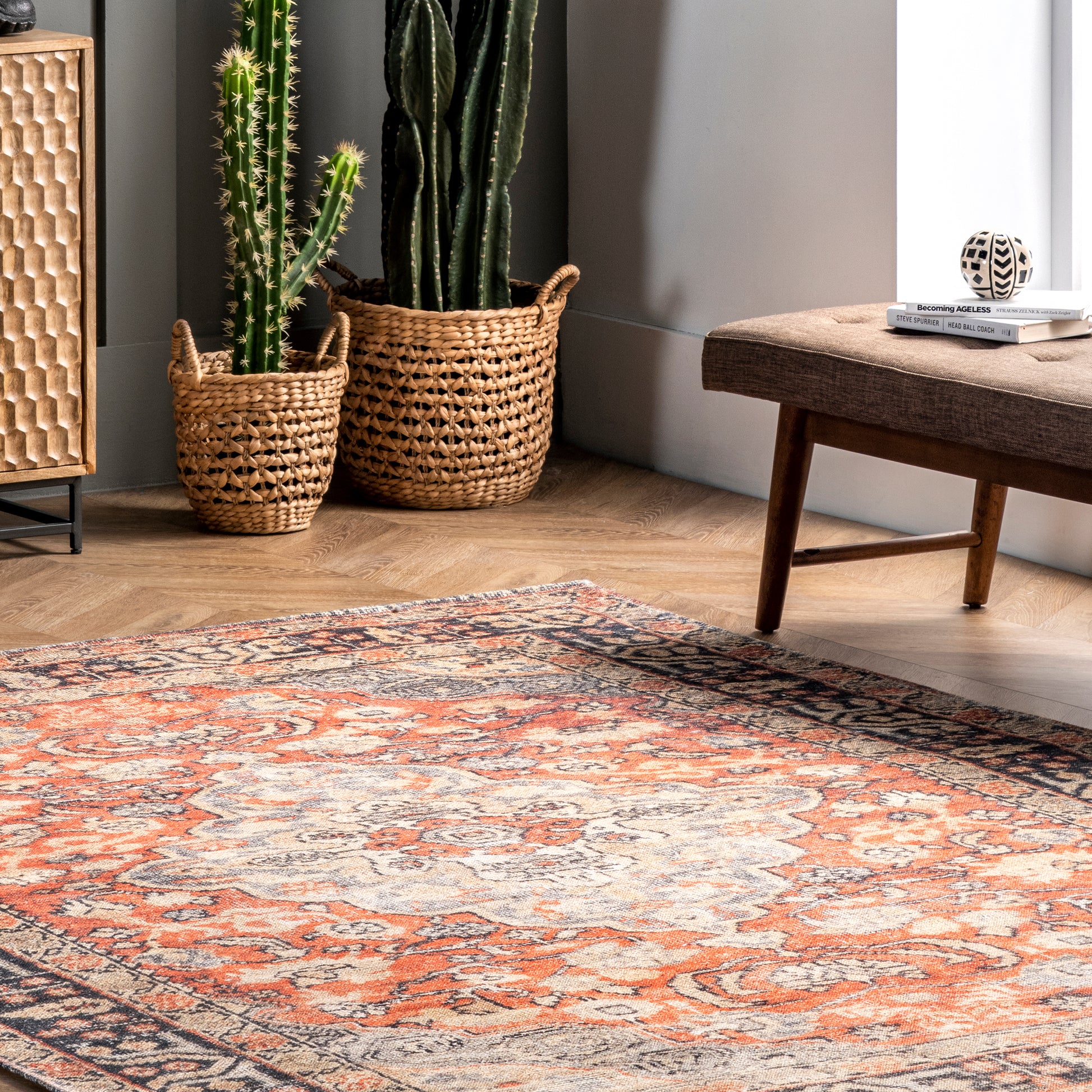 Nuloom Esmeralda Nes2608A Rust Area Rug