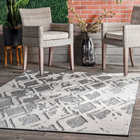 Nuloom Blaire Lattice Nbl1557A Gray Area Rug