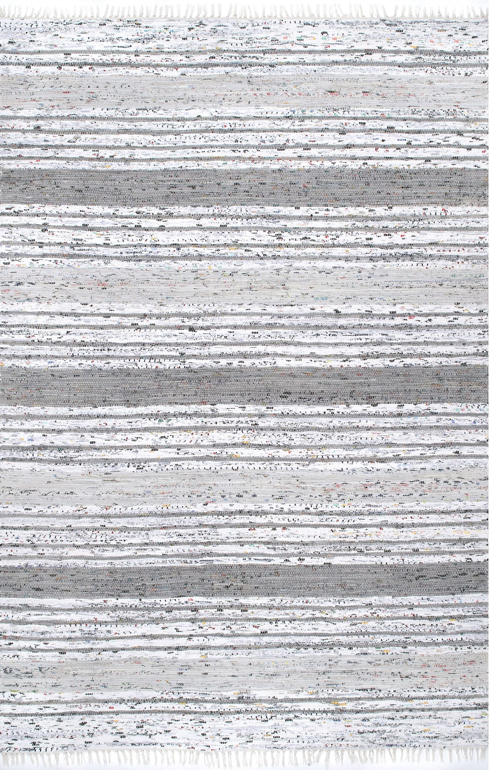 Nuloom Seraphina Mottled Stipe Nse2792A Gray Area Rug