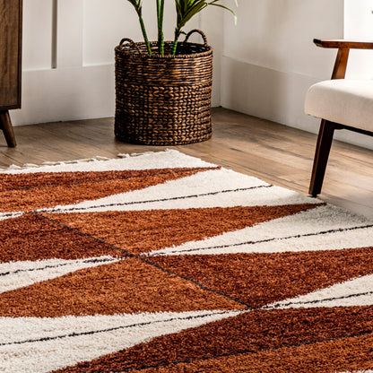 Nuloom Kali Diamond Nka2960A Rust Area Rug