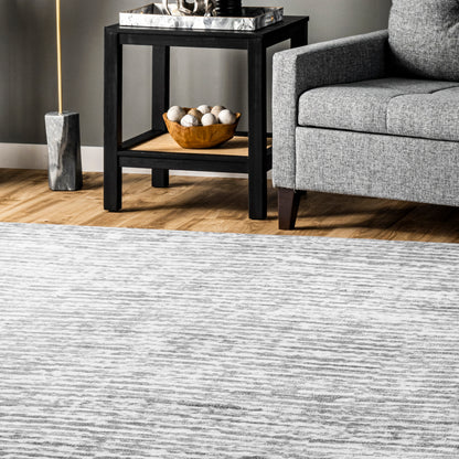 AreaRugs.com Wavaj Nwa1120A Light Gray Area Rug