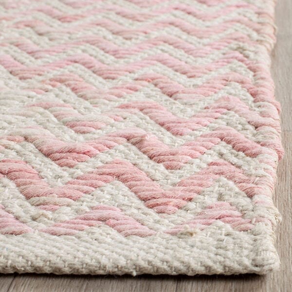 Safavieh Cotton Kilim Klc121E Light Pink / Ivory Area Rug