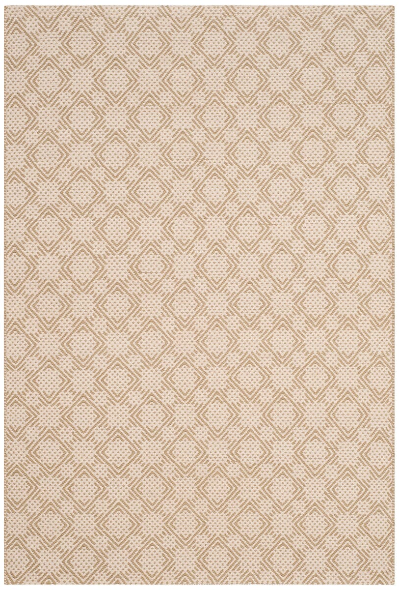 Safavieh Cotton Kilim Klc222C Beige / Ivory Geometric Area Rug