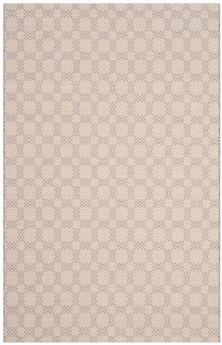 Safavieh Cotton Kilim Klc222D Silver / Ivory Geometric Area Rug