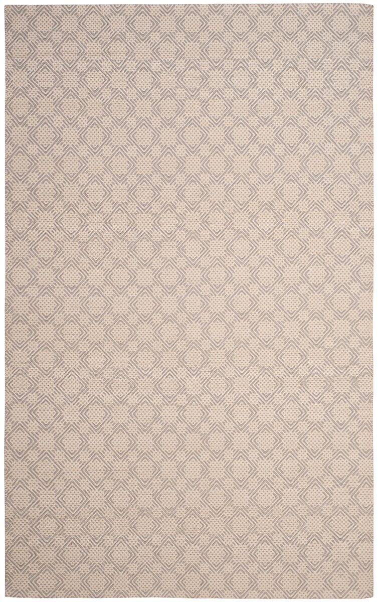 Safavieh Cotton Kilim Klc222D Silver / Ivory Geometric Area Rug