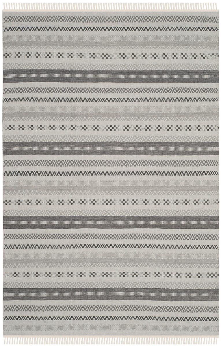 Safavieh Kilim Klm101A Grey Striped Area Rug