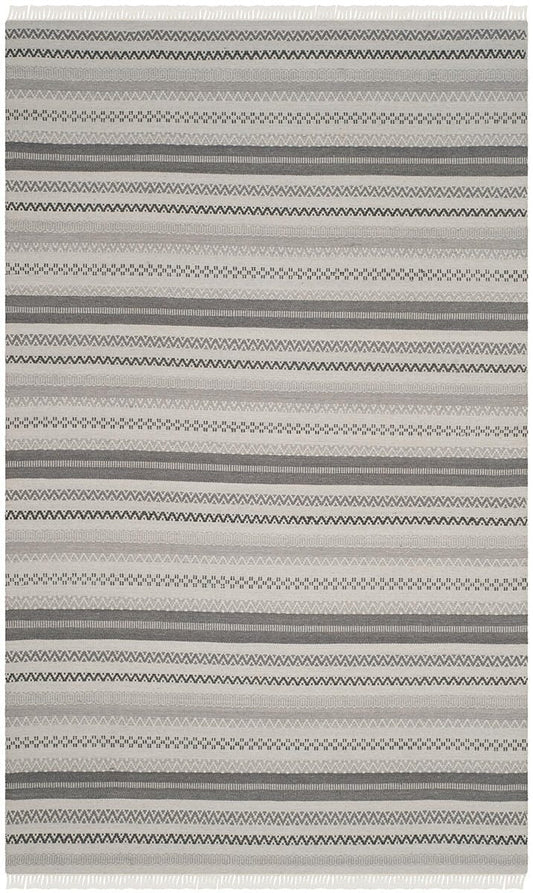 Safavieh Kilim Klm101A Grey Striped Area Rug