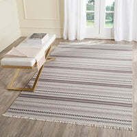 Safavieh Kilim Klm101A Grey Striped Area Rug