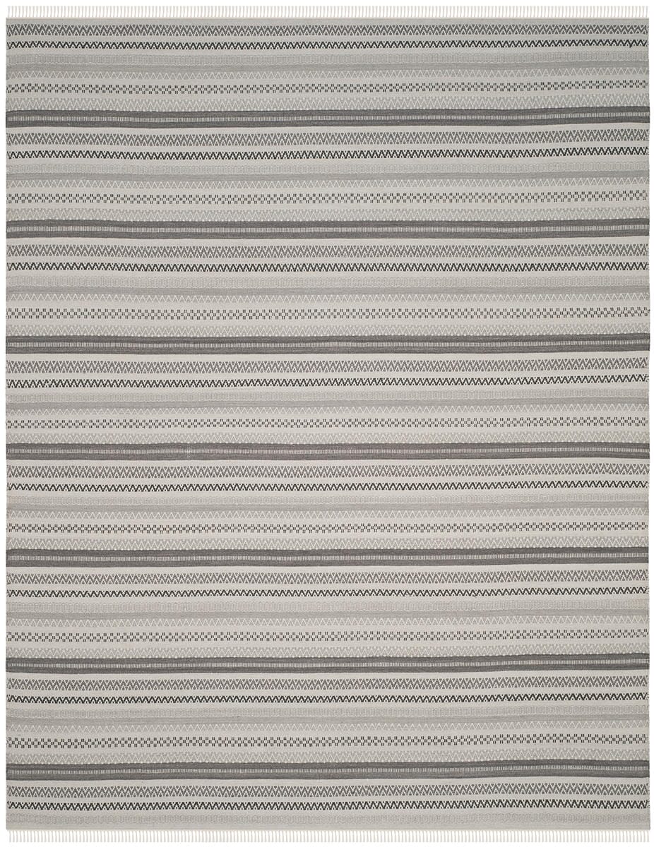 Safavieh Kilim Klm101A Grey Striped Area Rug