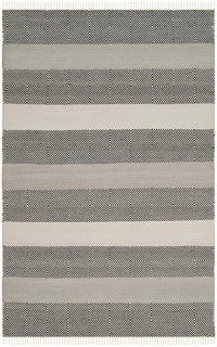 Safavieh Kilim Klm103A Grey / Black Striped Area Rug