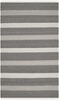 Safavieh Kilim Klm103A Grey / Black Striped Area Rug