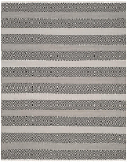 Safavieh Kilim Klm103A Grey / Black Striped Area Rug