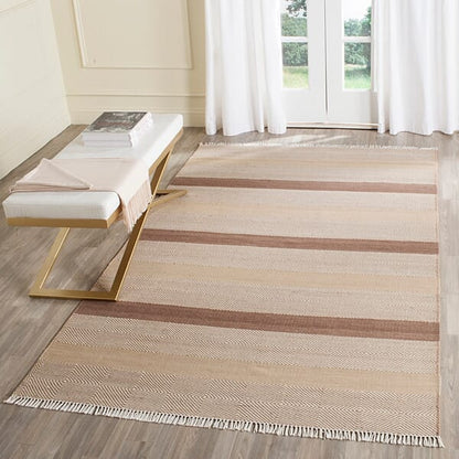 Safavieh Kilim Klm103B Beige Striped Area Rug