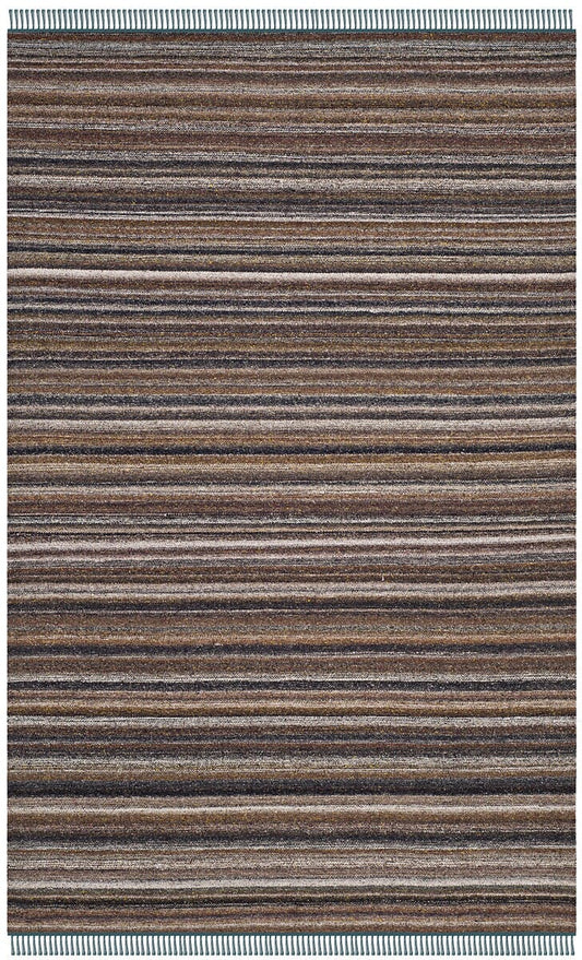 Safavieh Kilim Klm108A Grey / Purple Striped Area Rug