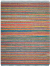 Safavieh Kilim Klm108B Blue / Orange Striped Area Rug