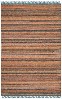 Safavieh Kilim Klm108C Light Pink / Grey Striped Area Rug