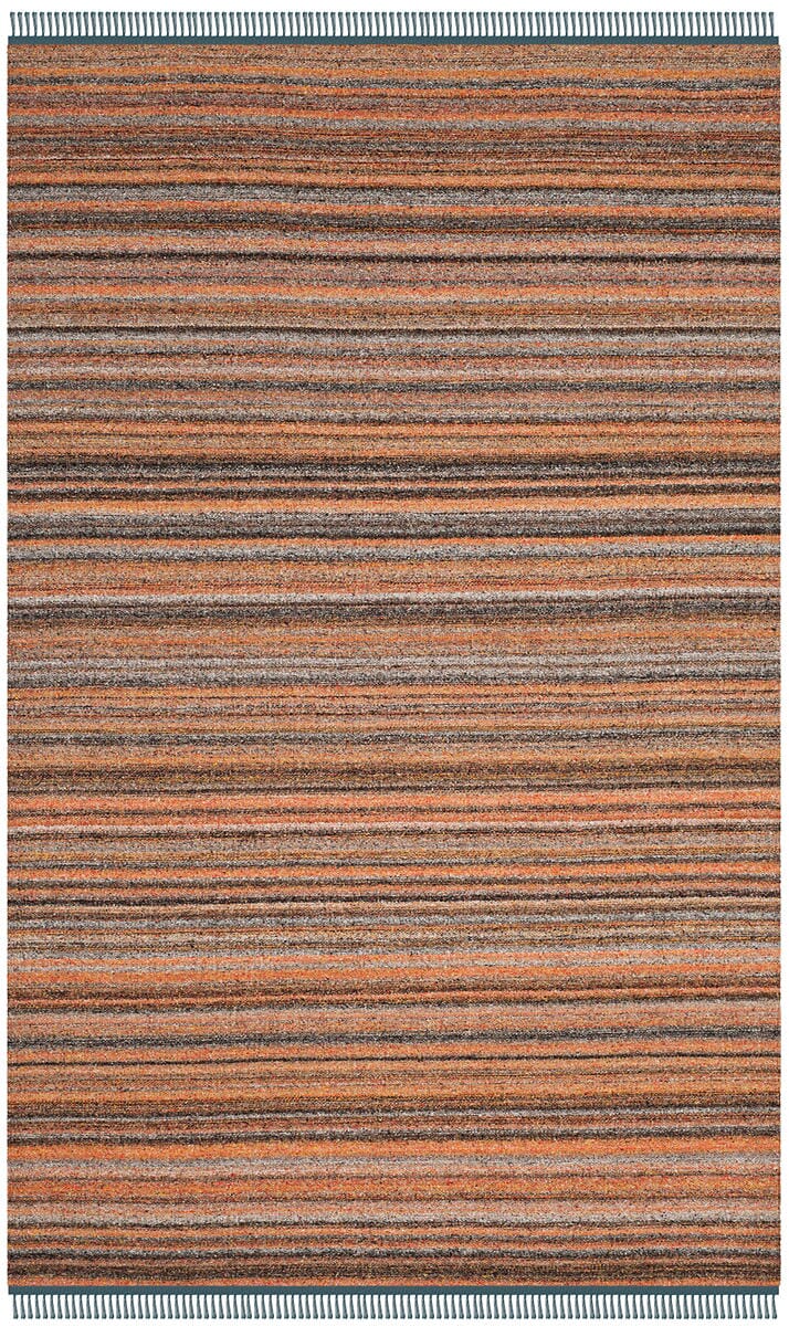 Safavieh Kilim Klm108C Light Pink / Grey Striped Area Rug