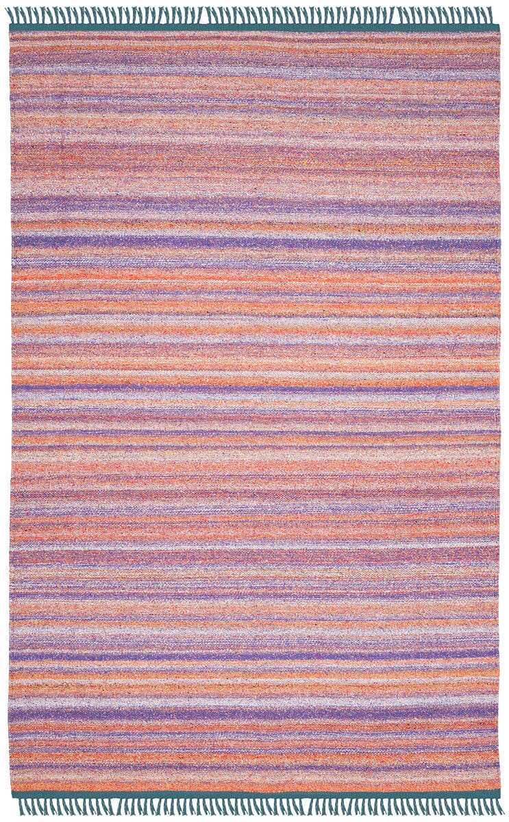 Safavieh Kilim Klm108D Purple / Rust Striped Area Rug