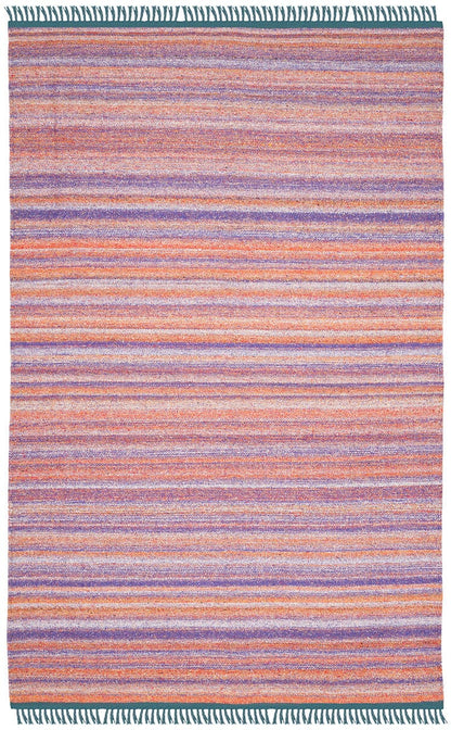 Safavieh Kilim Klm108D Purple / Rust Striped Area Rug