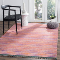 Safavieh Kilim Klm108D Purple / Rust Striped Area Rug