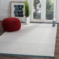 Safavieh Kilim Klm110A Ivory / Grey Solid Color Area Rug