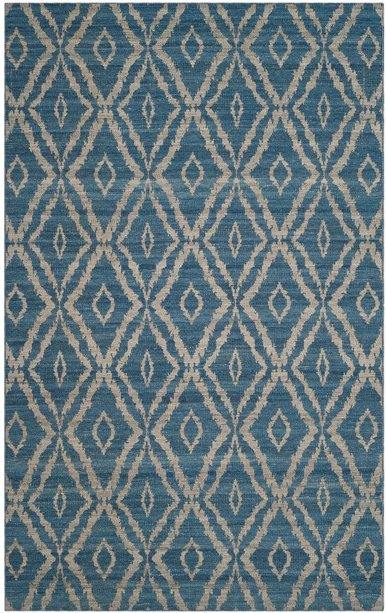 Safavieh Kilim Klm215A Blue / Grey Geometric Area Rug