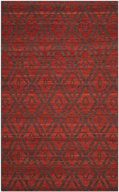 Safavieh Kilim Klm215B Rust / Grey Geometric Area Rug