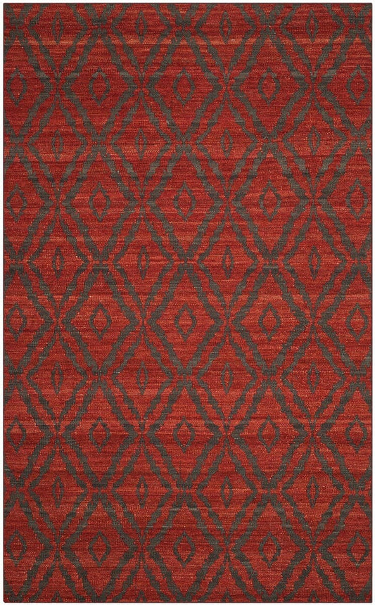 Safavieh Kilim Klm215B Rust / Grey Geometric Area Rug