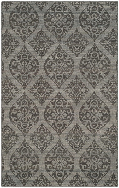 Safavieh Kilim Klm224A Grey / Dark Grey Damask Area Rug