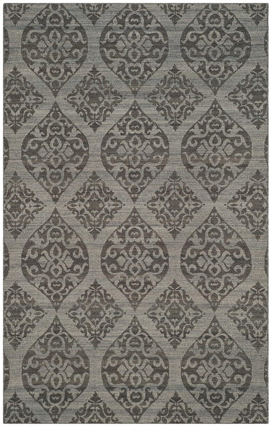 Safavieh Kilim Klm224A Grey / Dark Grey Damask Area Rug