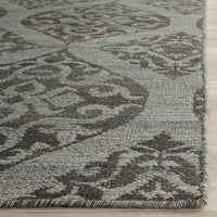 Safavieh Kilim Klm224A Grey / Dark Grey Damask Area Rug