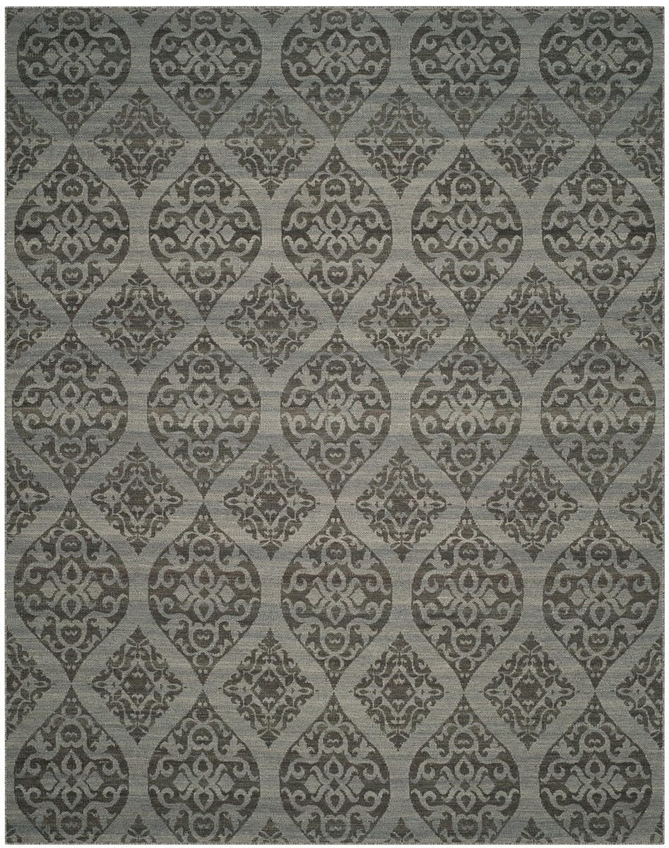 Safavieh Kilim Klm224A Grey / Dark Grey Damask Area Rug