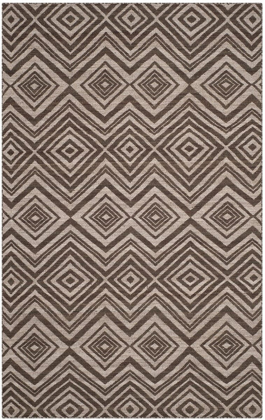 Safavieh Kilim Klm241A Grey / Light Grey Geometric Area Rug