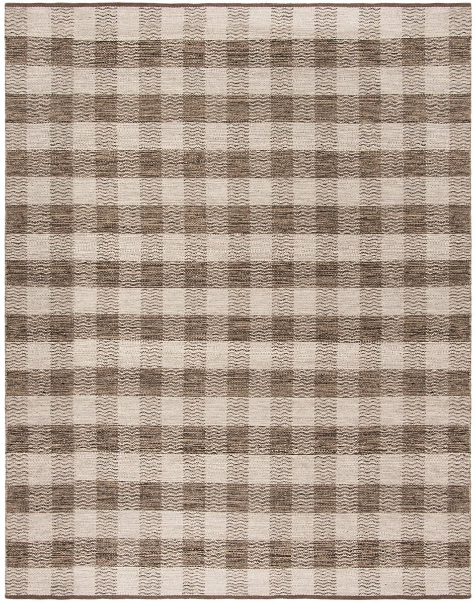 Safavieh Kilim Klm351A Light Grey / Brown Striped Area Rug