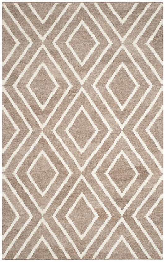 Safavieh Kilim Klm516A Ivory / Grey Geometric Area Rug